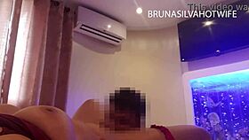Husband Exposes Brazilian Milf's Fake Tits Boldly