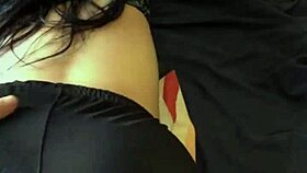 Amateur 18-year-old's flawless white ass gets fucked shorts staying on