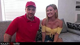 TouchMyWife Delivering BWC to Horny Blonde Hotwife Addison Lee