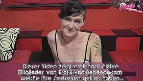 deutsche milf in wild amateur gangbang casting swallows loads