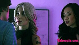 what if star whores blondes went taboo in steamy ffm group play?