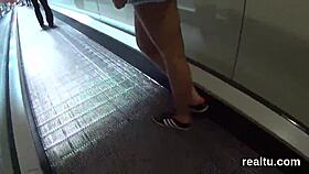 charming czech cutie seduced in mall, stripped and POV fucked hard