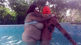 Summer Pool Creampie Drowns Giant Boobs In Cum