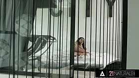 Smoking hot akira may deepthroats and rides her man's monster cock passionately