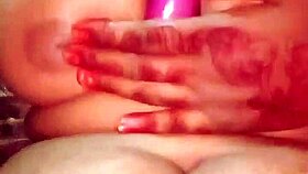 asian babe fucks herself with brinjal in horny homemade pov😍
