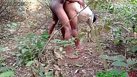 mmm big cockk fillin my wet pussy deep in forest doggystyle