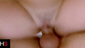 horny blonde rides big cock guy all over bed