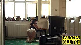 Teen Subslut Gets Spanked, Deepthroated, and Pounded Hard