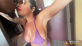 busty thick milf monica santhiago bends for rome major's deep ass pounding and wet pussy ride