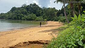 i never meant for beach handjob to become full outdoor cumshot with my wife