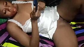 my young nigerian girlfriend dances and begs for dirty hardcore fucking