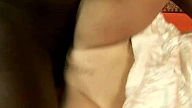 Blonde slut enjoys big black cock double penetration threesome with rimjob riding