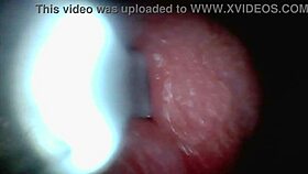 endoscope views huge cock cumshot explosion deep inside