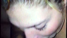 tiffany sucks jonb's fat cock deep