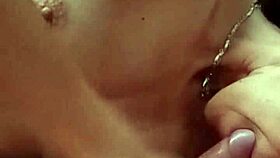 neighbor loves sucking hard cock until milk explodes on tits