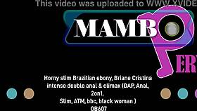 horny slim brazilian ebony takes intense double anal dap atm bbc pounding