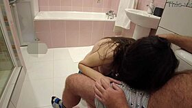 Dirty College Girl Devours Old Hairy Dick Deep!