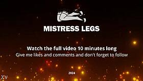 POV goddess mistress smothers with big ass facesitting foot gagging in skirt stockings 👠🍑