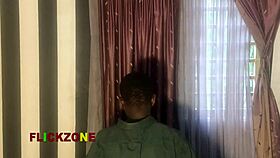 Couldn't resist fucking the blind ebony lady home?