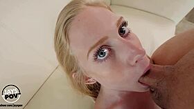 Blonde teen emma starletto's hairy pussy stretched first time on camera