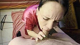 morning coffee slut gulps fresh cum creamshot load
