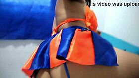 sexy sarita shakes her huge curvy ass in skimpy lingerie