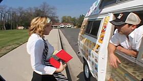 Hey, ice cream man, bang Lexi Belle doggystyle deep?