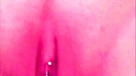 she spreads wide in the bathroom, teasing her hot pussy with dirty talk