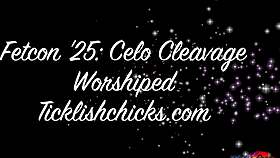 At Fetcon 25 Cleo gets her cleavage fully worshiped by fans