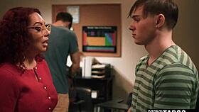 aren't these horny teen students double penetrating that busty milf teacher in class?