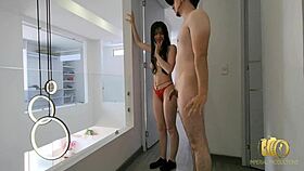 real estate agent laura ib seduces first client in steamy office deal