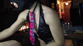 French masked swingers dive into a wild homemade threesome party