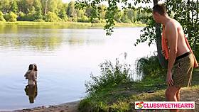 Skinny teens alice flore and mia murkovski fuck outdoors in part 2