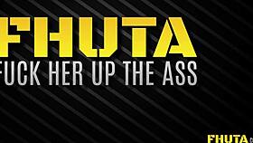 femdom blonde threesome facesits licks submissive pussy