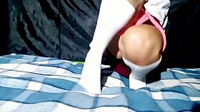 horny mexican babe masturbates publicly after school