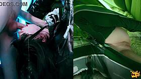 stellar blade eve delivers deepthroat and facial at glory hole cosplay