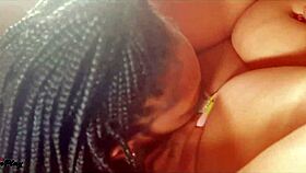 squirting ebony milf facesits craving orgasm on monster black cock