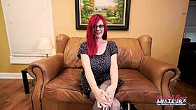 i'm lily b curvy ginger milf craving messy rimjob blowjob and swallow