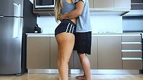 hey, roommate pounding teen sunny lune in kitchen sounds hot right?