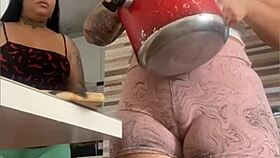 Check out the swollenest pussy you've ever seen flashing wildly