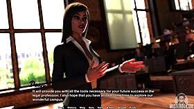 Law School Slut's Wet Tits and Ass Tease Revealed
