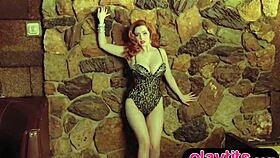 hey check out this curvy redhead milf flaunting her big tits and juicy ass