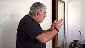 my hot blonde sneaks her boyfriend in while i watch her moan rough with her friend damn