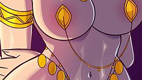Zelda gets pounded hard by huge futanari urbosa cock in comic!