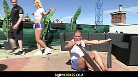 seductive lynna's trainer threesome creampie fuck