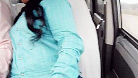 college coed gets dirty in car with telugu sex talk