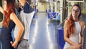 pervert cums on bus passenger tits publicly 🚌💦