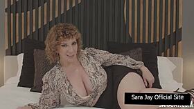 Cute blonde sara jay rubs her juicy pussy in lingerie till she squirts