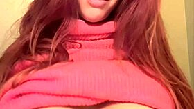 Watch artemisia shake her juicy natural tits bouncing slow for the camera