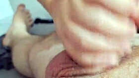 oh man i'm just jerking my buddy's cock so good feels amazing